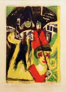 Cocotte na rua de Ernst Ludwig Kirchner